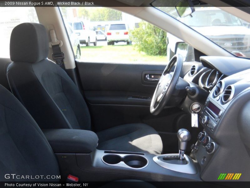 Wicked Black / Black 2009 Nissan Rogue S AWD