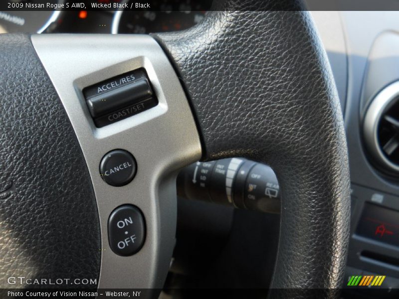 Wicked Black / Black 2009 Nissan Rogue S AWD