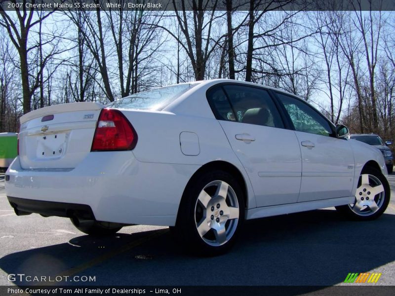 White / Ebony Black 2007 Chevrolet Malibu SS Sedan
