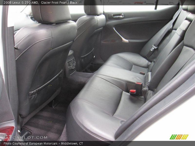 Glacier Frost Pearl / Black 2008 Lexus IS 250 AWD