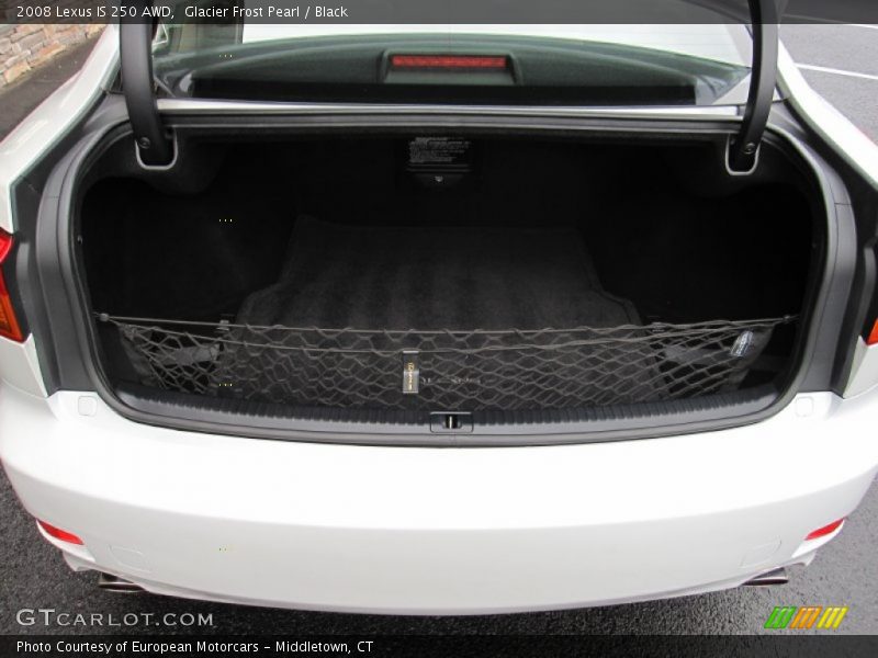 Glacier Frost Pearl / Black 2008 Lexus IS 250 AWD