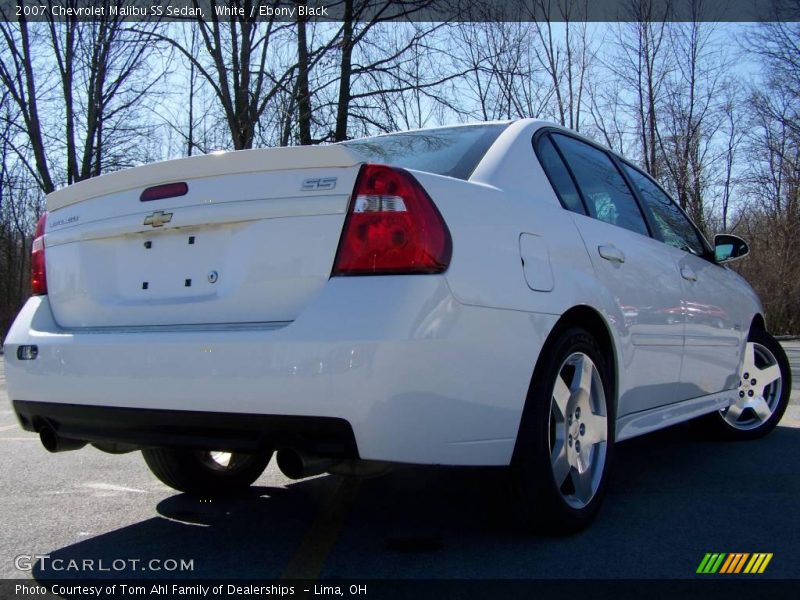 White / Ebony Black 2007 Chevrolet Malibu SS Sedan