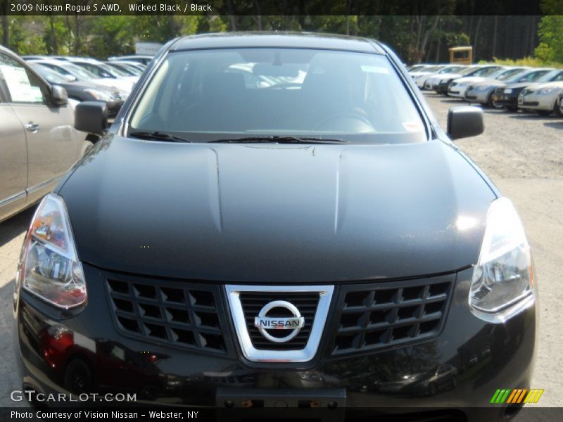 Wicked Black / Black 2009 Nissan Rogue S AWD