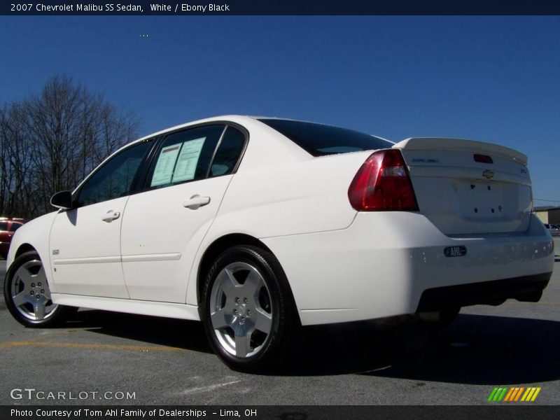 White / Ebony Black 2007 Chevrolet Malibu SS Sedan