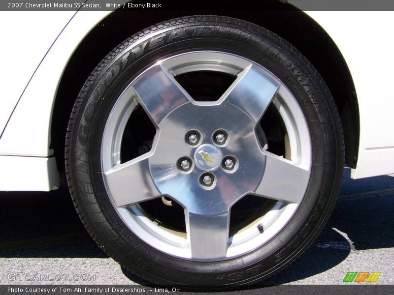 White / Ebony Black 2007 Chevrolet Malibu SS Sedan