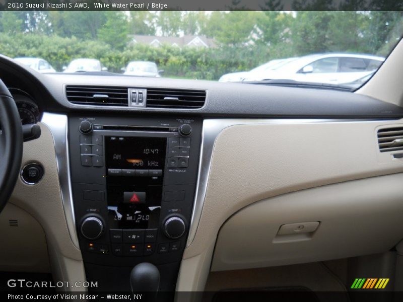 White Water Pearl / Beige 2010 Suzuki Kizashi S AWD