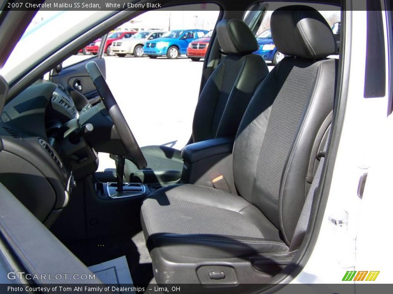 White / Ebony Black 2007 Chevrolet Malibu SS Sedan