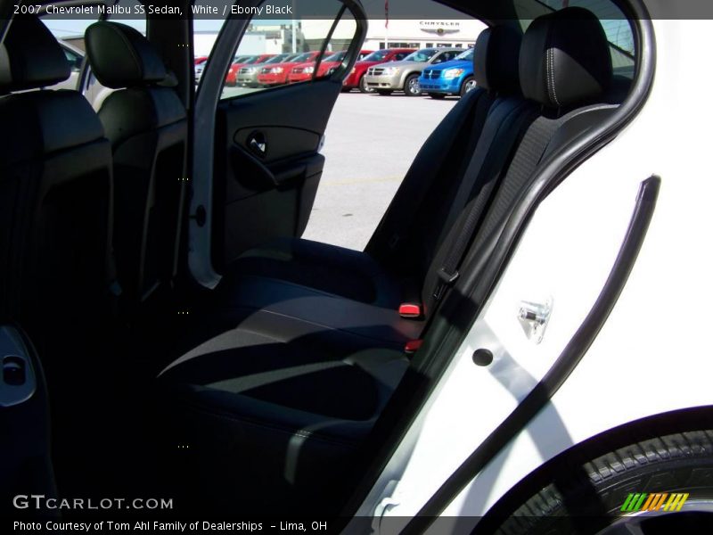White / Ebony Black 2007 Chevrolet Malibu SS Sedan