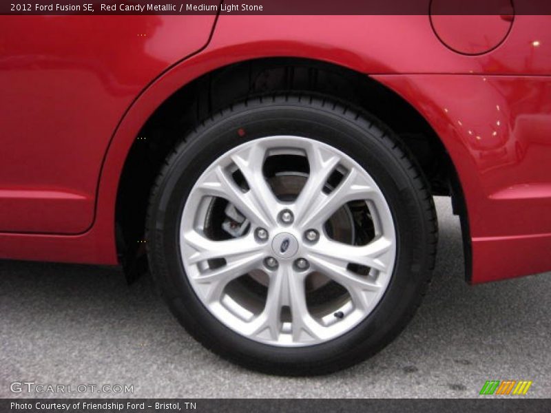 Red Candy Metallic / Medium Light Stone 2012 Ford Fusion SE