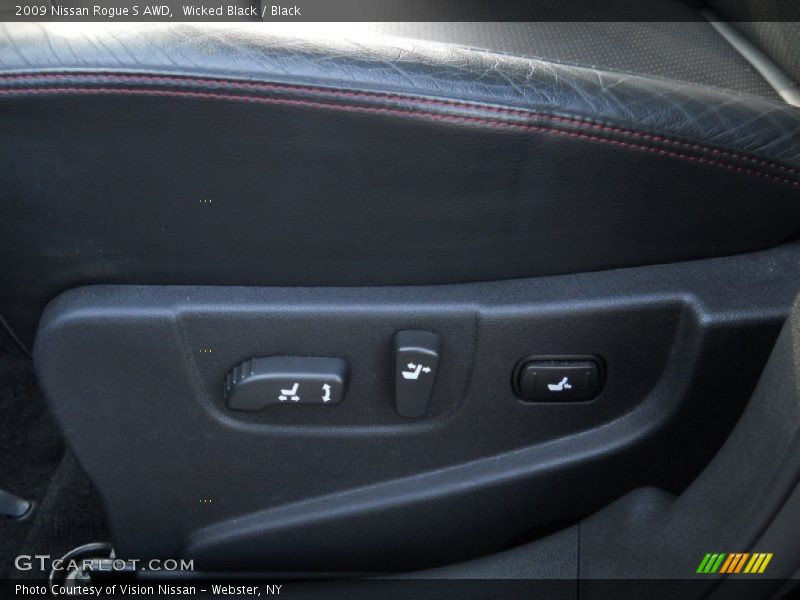 Wicked Black / Black 2009 Nissan Rogue S AWD