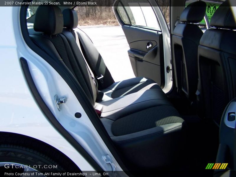 White / Ebony Black 2007 Chevrolet Malibu SS Sedan