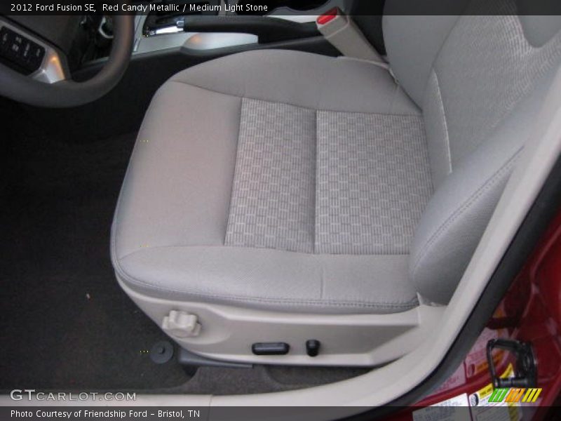 Red Candy Metallic / Medium Light Stone 2012 Ford Fusion SE
