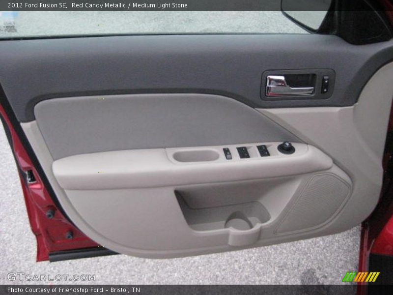 Red Candy Metallic / Medium Light Stone 2012 Ford Fusion SE