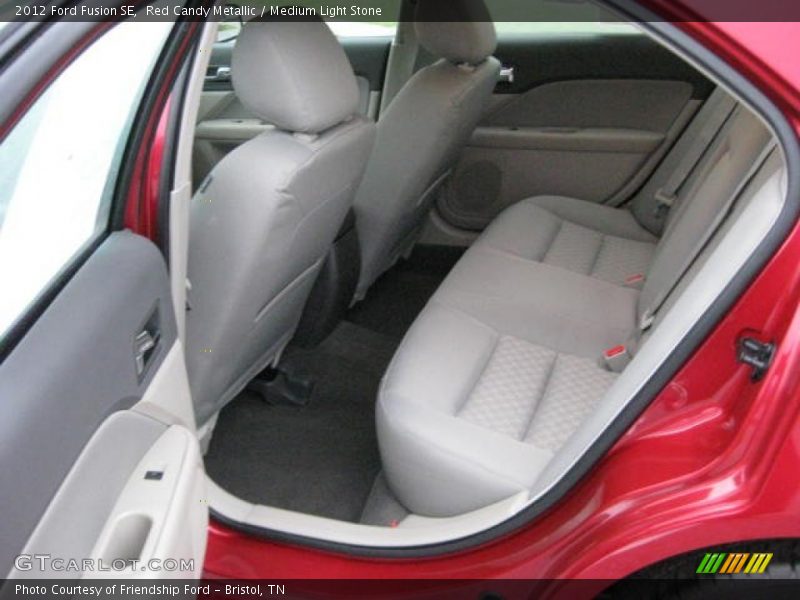Red Candy Metallic / Medium Light Stone 2012 Ford Fusion SE