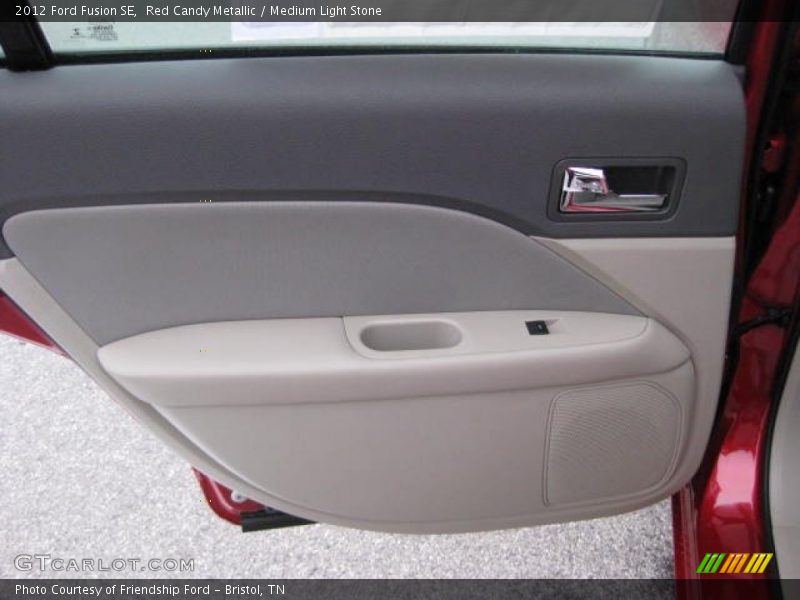 Red Candy Metallic / Medium Light Stone 2012 Ford Fusion SE