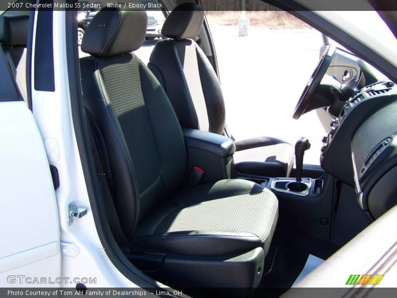 White / Ebony Black 2007 Chevrolet Malibu SS Sedan