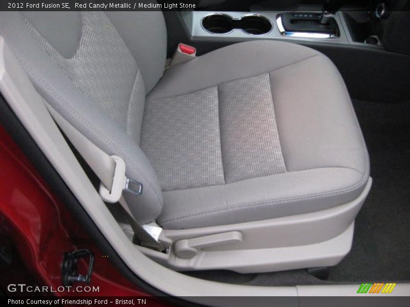 Red Candy Metallic / Medium Light Stone 2012 Ford Fusion SE