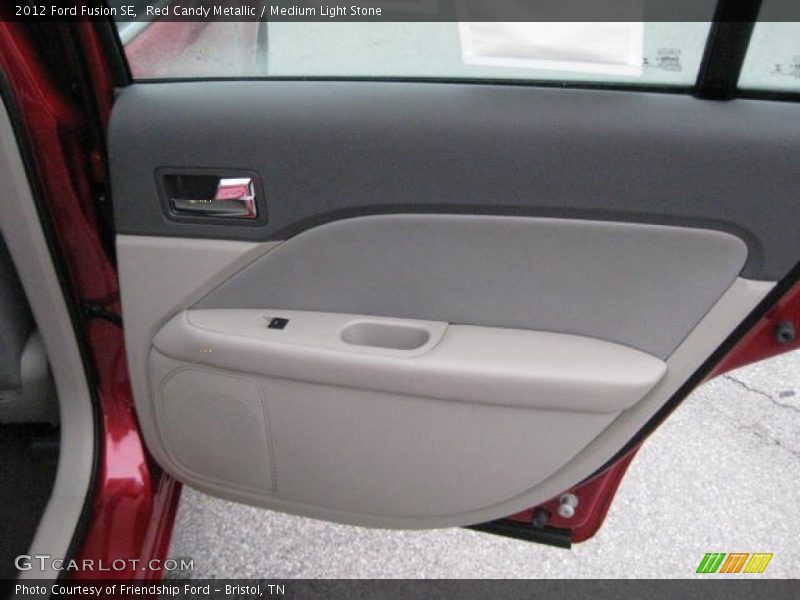 Red Candy Metallic / Medium Light Stone 2012 Ford Fusion SE