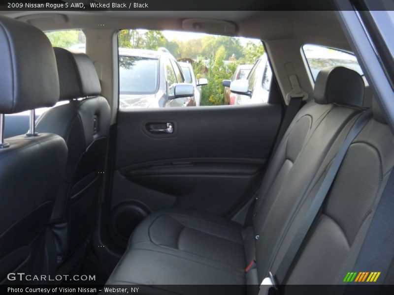 Wicked Black / Black 2009 Nissan Rogue S AWD