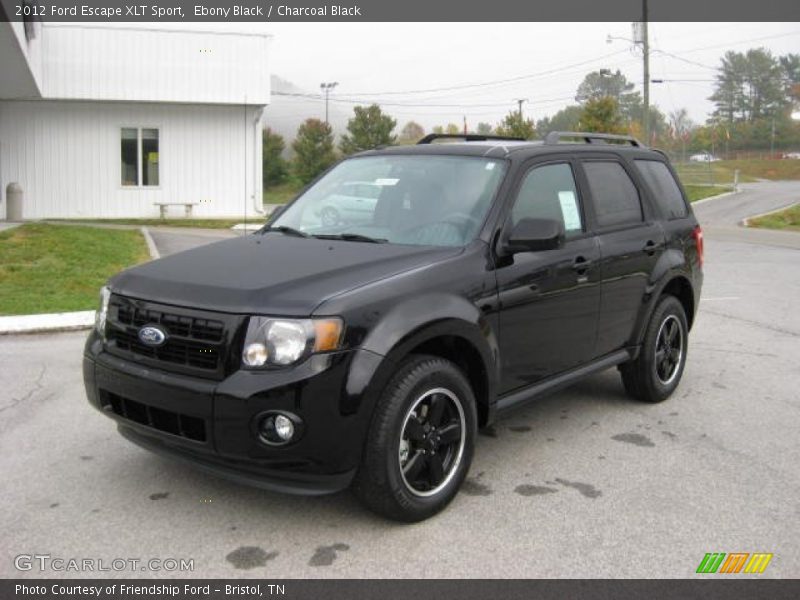 Ebony Black / Charcoal Black 2012 Ford Escape XLT Sport
