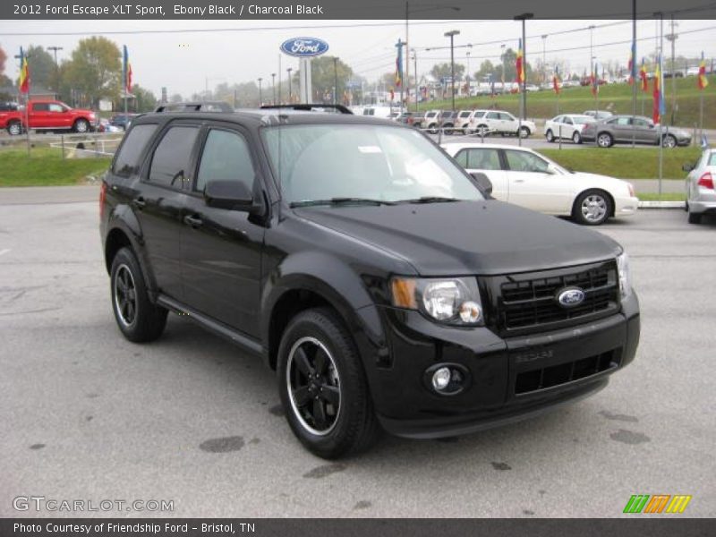 Ebony Black / Charcoal Black 2012 Ford Escape XLT Sport