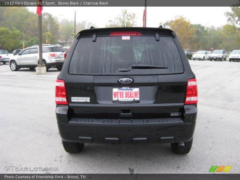 Ebony Black / Charcoal Black 2012 Ford Escape XLT Sport