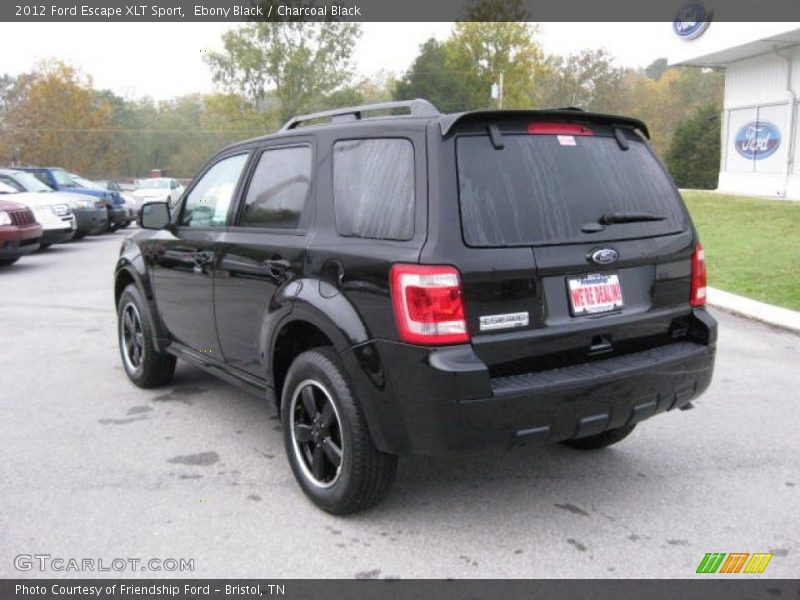 Ebony Black / Charcoal Black 2012 Ford Escape XLT Sport