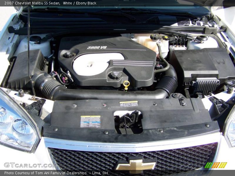 White / Ebony Black 2007 Chevrolet Malibu SS Sedan