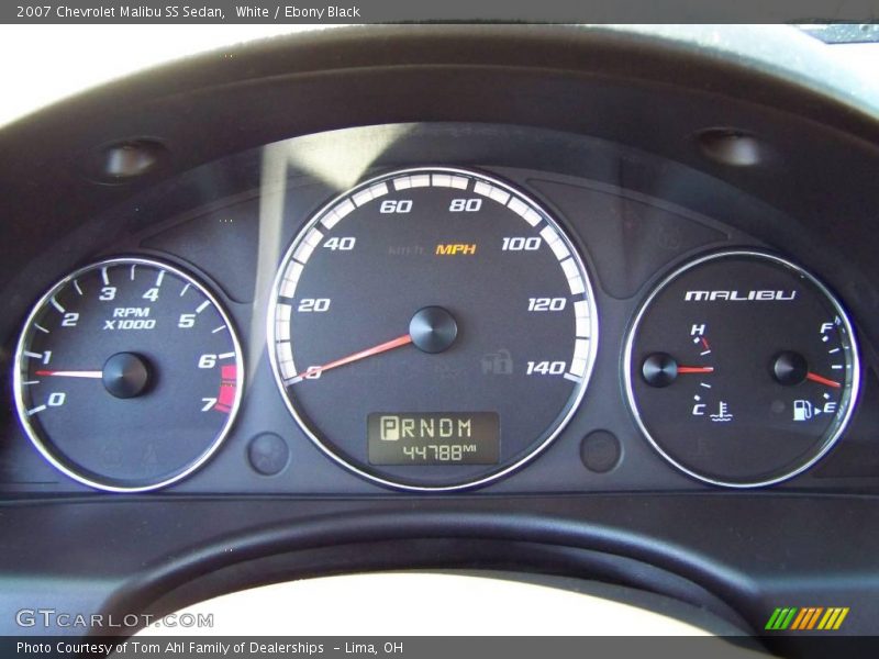White / Ebony Black 2007 Chevrolet Malibu SS Sedan