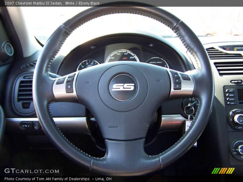 White / Ebony Black 2007 Chevrolet Malibu SS Sedan