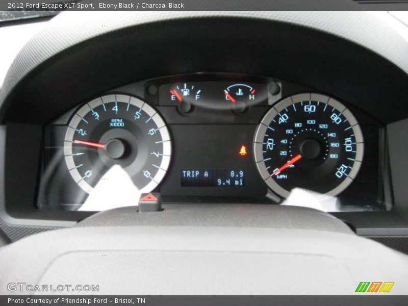 Ebony Black / Charcoal Black 2012 Ford Escape XLT Sport