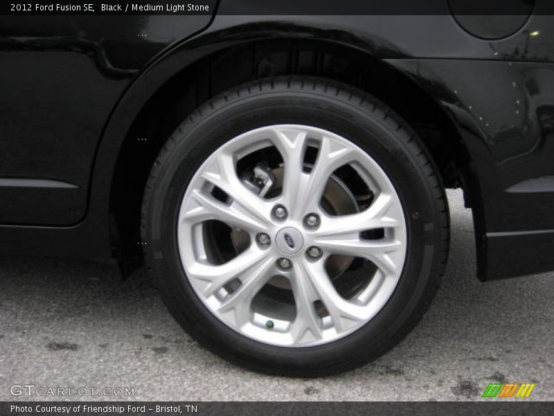 Black / Medium Light Stone 2012 Ford Fusion SE