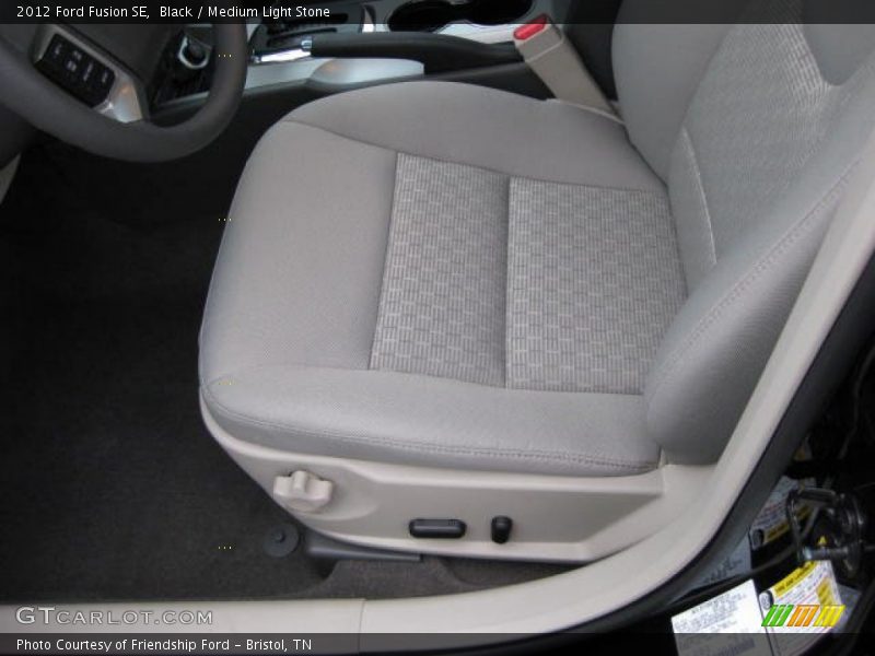 Black / Medium Light Stone 2012 Ford Fusion SE