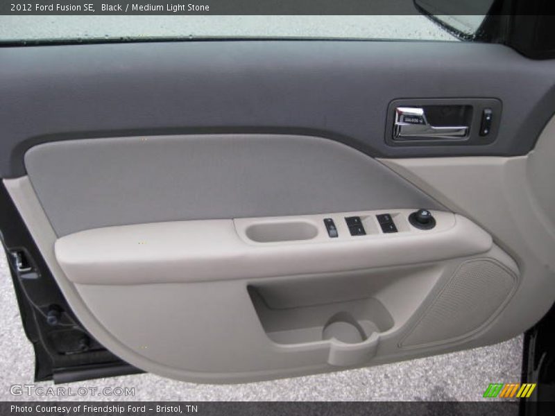 Black / Medium Light Stone 2012 Ford Fusion SE