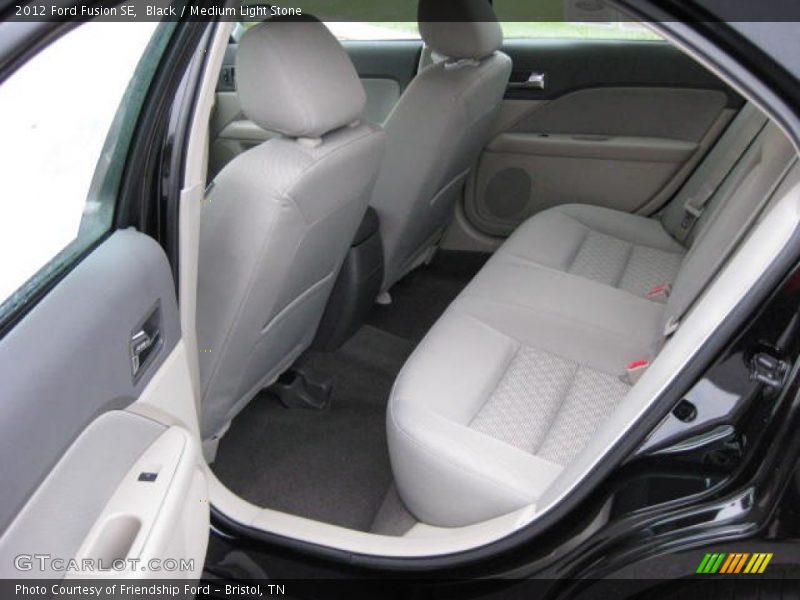 Black / Medium Light Stone 2012 Ford Fusion SE