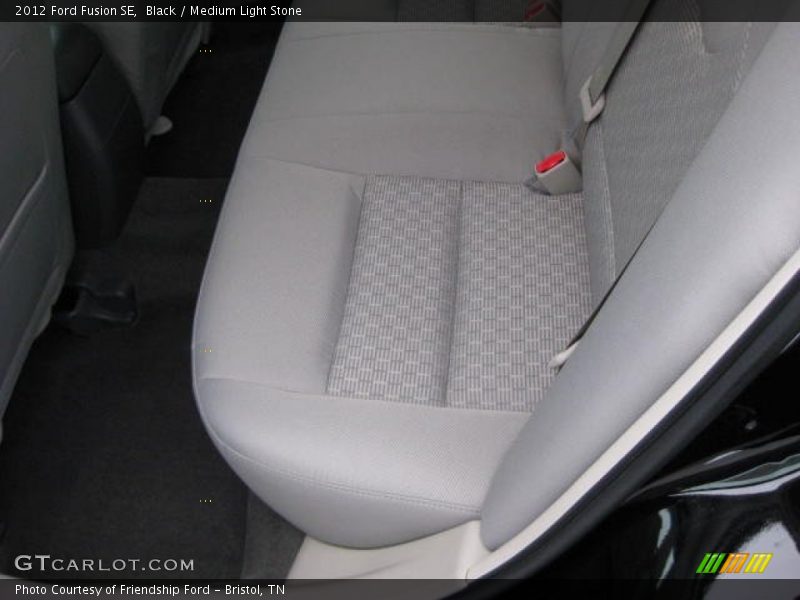 Black / Medium Light Stone 2012 Ford Fusion SE