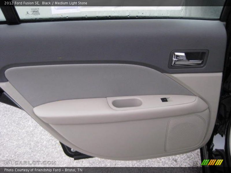 Black / Medium Light Stone 2012 Ford Fusion SE
