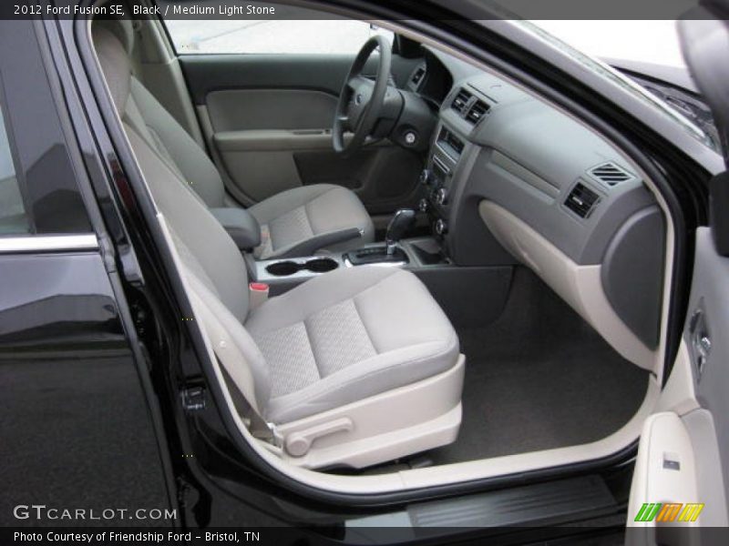Black / Medium Light Stone 2012 Ford Fusion SE