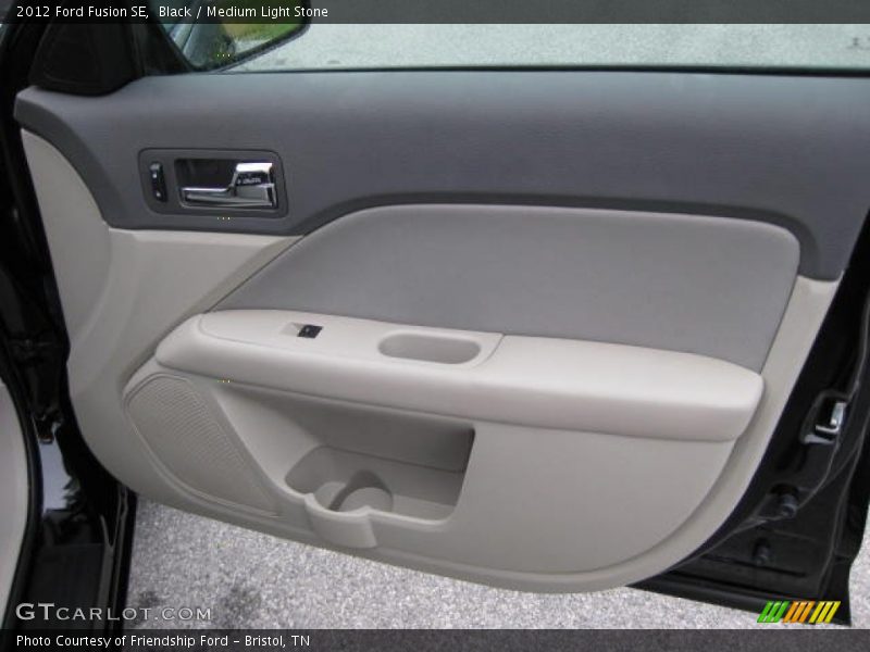 Black / Medium Light Stone 2012 Ford Fusion SE