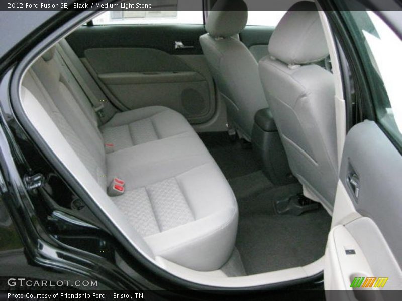 Black / Medium Light Stone 2012 Ford Fusion SE