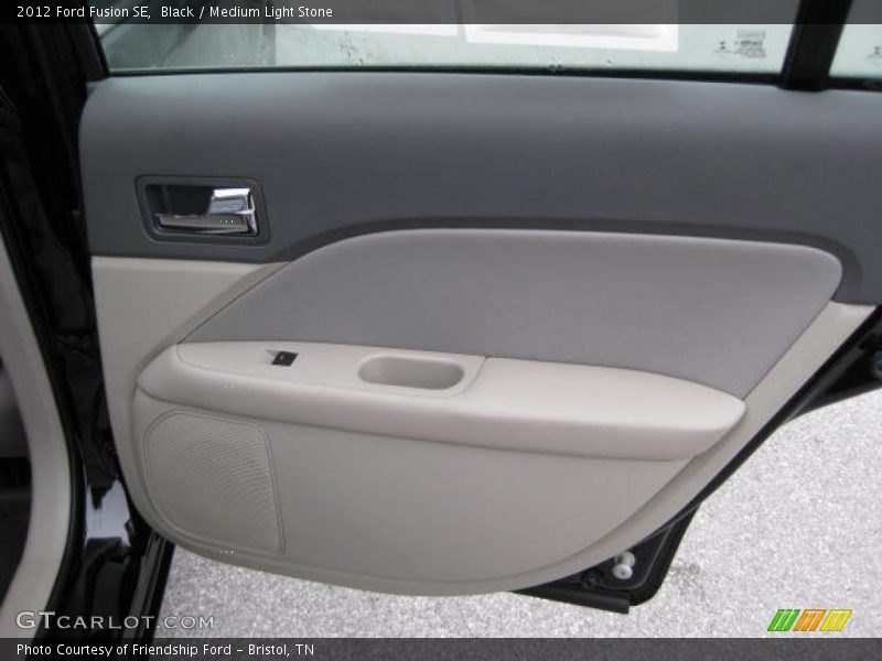 Black / Medium Light Stone 2012 Ford Fusion SE