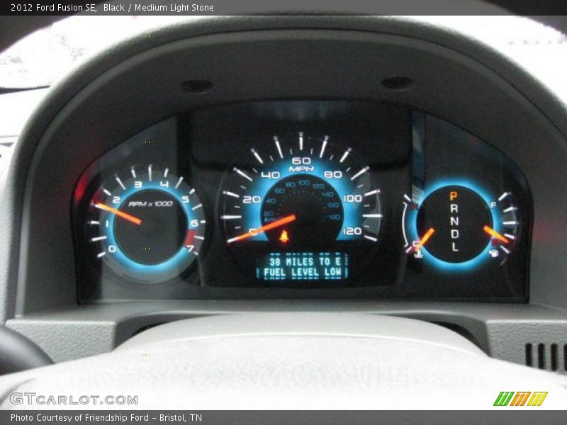 Black / Medium Light Stone 2012 Ford Fusion SE