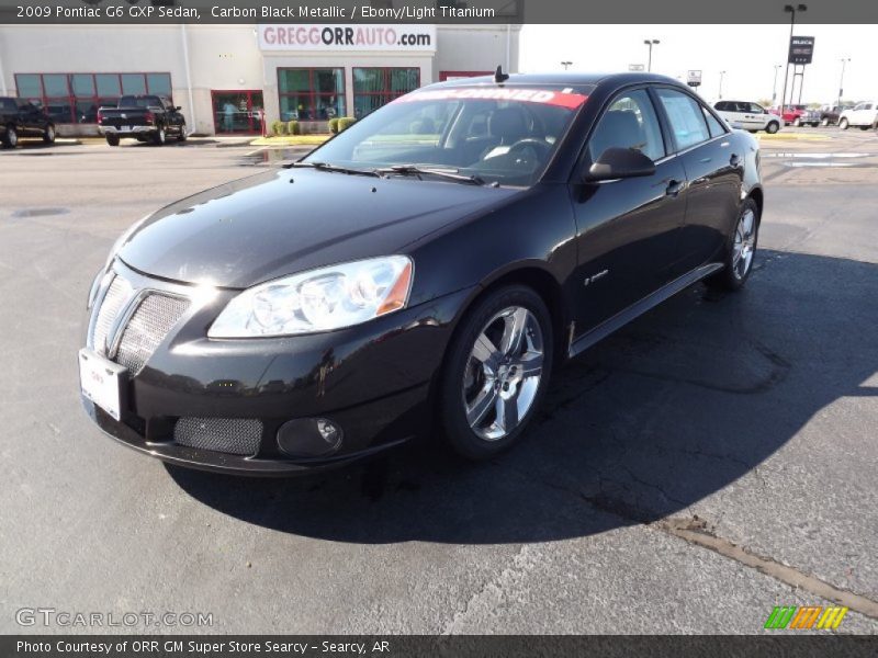 Carbon Black Metallic / Ebony/Light Titanium 2009 Pontiac G6 GXP Sedan