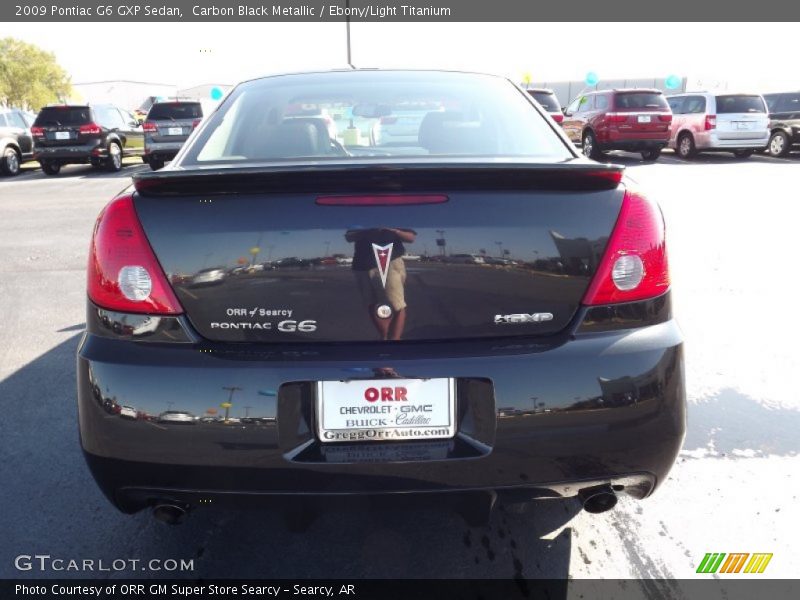 Carbon Black Metallic / Ebony/Light Titanium 2009 Pontiac G6 GXP Sedan