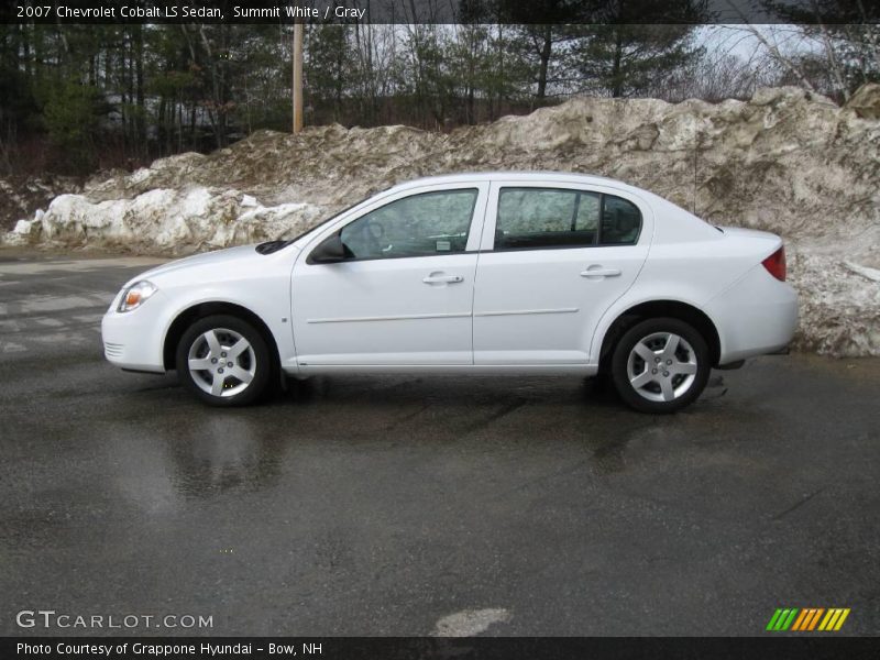 Summit White / Gray 2007 Chevrolet Cobalt LS Sedan