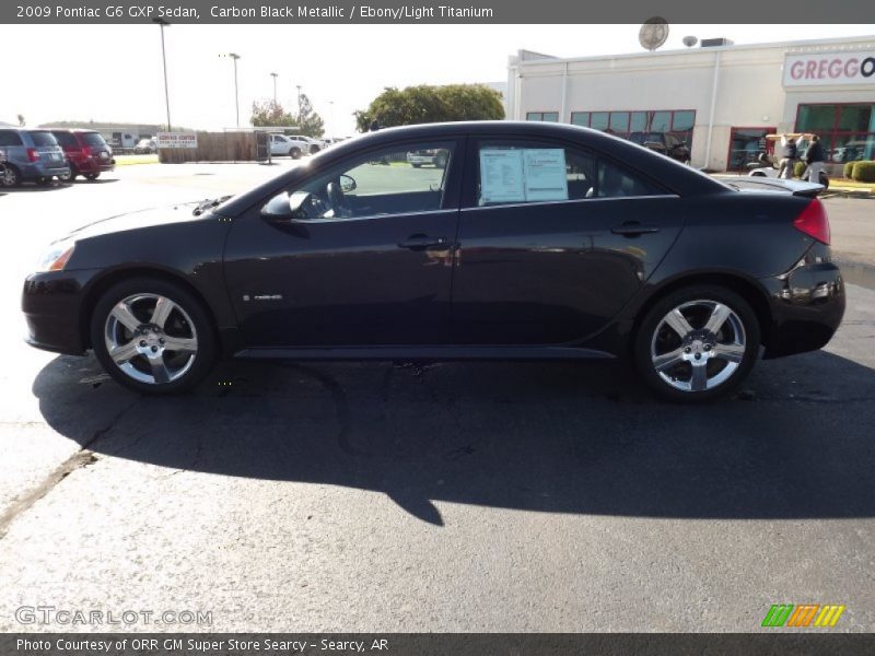 Carbon Black Metallic / Ebony/Light Titanium 2009 Pontiac G6 GXP Sedan
