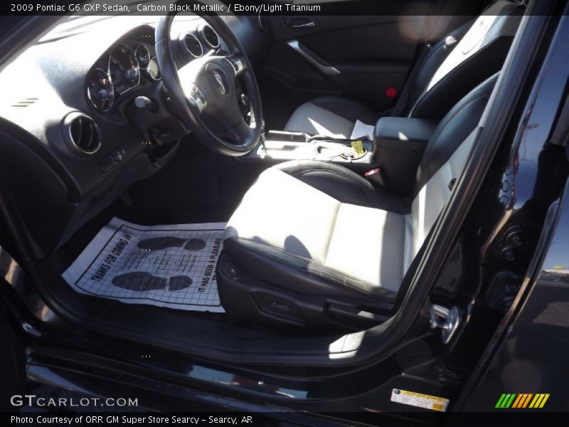 Carbon Black Metallic / Ebony/Light Titanium 2009 Pontiac G6 GXP Sedan
