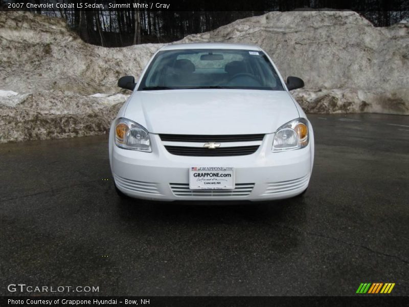 Summit White / Gray 2007 Chevrolet Cobalt LS Sedan