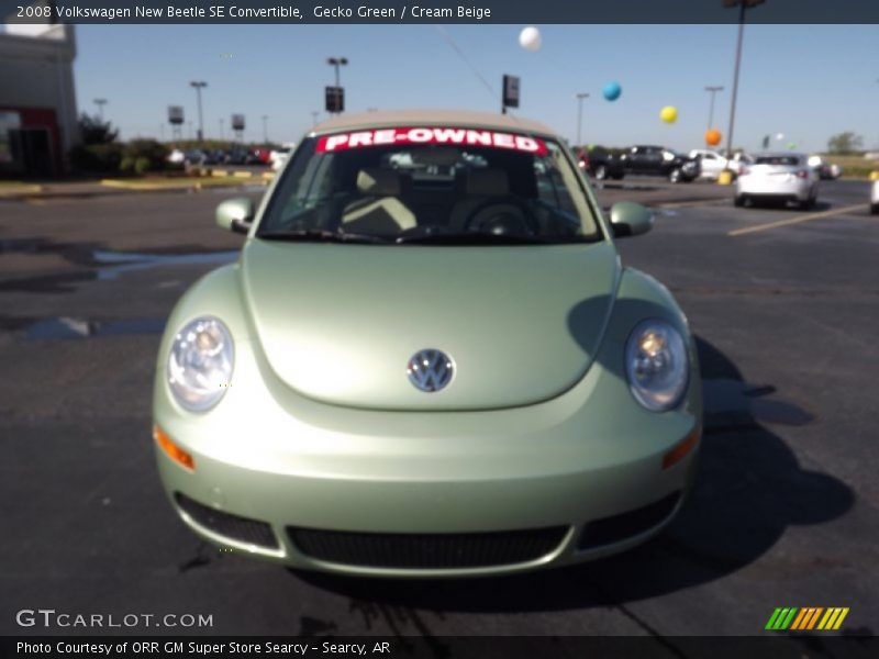 Gecko Green / Cream Beige 2008 Volkswagen New Beetle SE Convertible