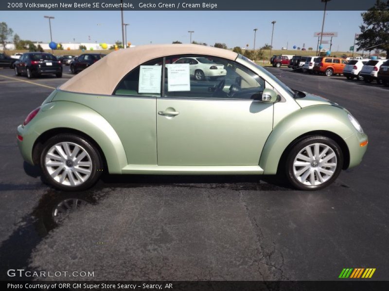 Gecko Green / Cream Beige 2008 Volkswagen New Beetle SE Convertible